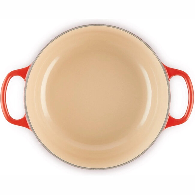 Le Creuset Braadpan Signature Kersenrood 20cm, gietijzer met emaillelaag geschikt voor alle warmtebronnen