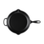 Le Creuset Skillet Signature Mat Zwart 30cm, gietijzeren koekenpan voor alle warmtebronnen