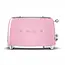 Smeg Broodrooster 2x2 TSF01PKEU Roze