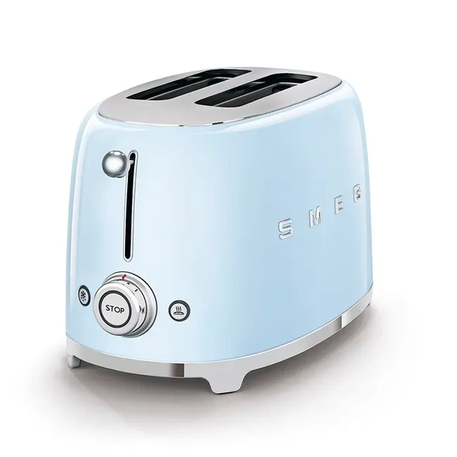 Smeg Broodrooster 2x2 TSF01PBEU PastelBlauw