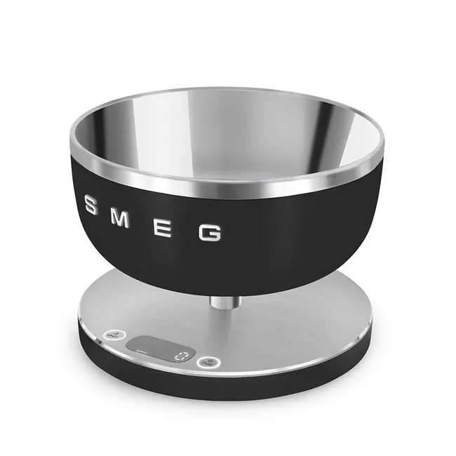 Smeg Keukenweegschaal Digitaal KSC01BLMWW Mat Zwart