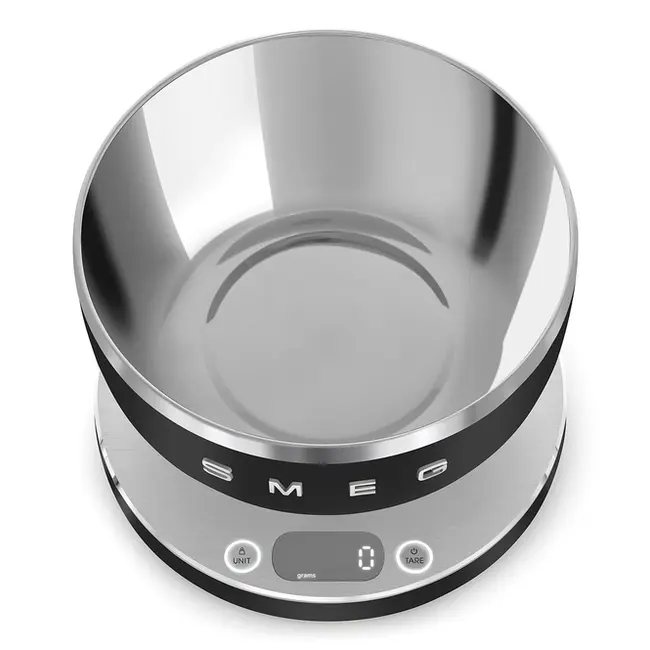 Smeg Keukenweegschaal Digitaal KSC01BLMWW Mat Zwart