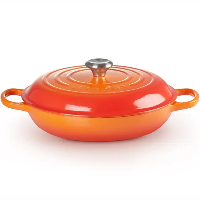 Le Creuset Braadpan Campagnard Signature Oranjerood - 3.5 Liter - 30 cm