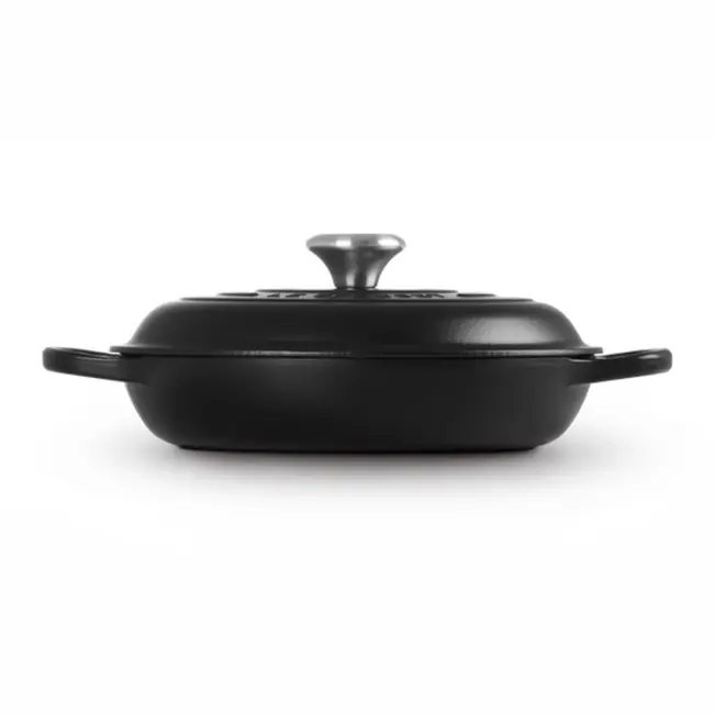 Le Creuset Braadpan Campagnard Signature Mat Zwart  - 3.5 Liter - 30 cm