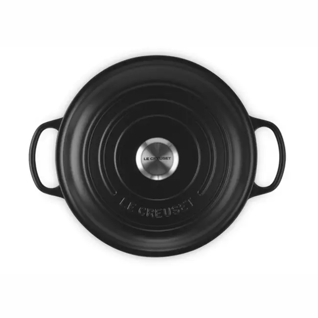 Le Creuset Braadpan Campagnard Signature Mat Zwart  - 3.5 Liter - 30 cm