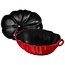 Staub Braadpan Tomaat Kersenrood 25 cm – 3 Liter Gietijzeren Cocotte voor Inductie, Oven en Stoofgerechten