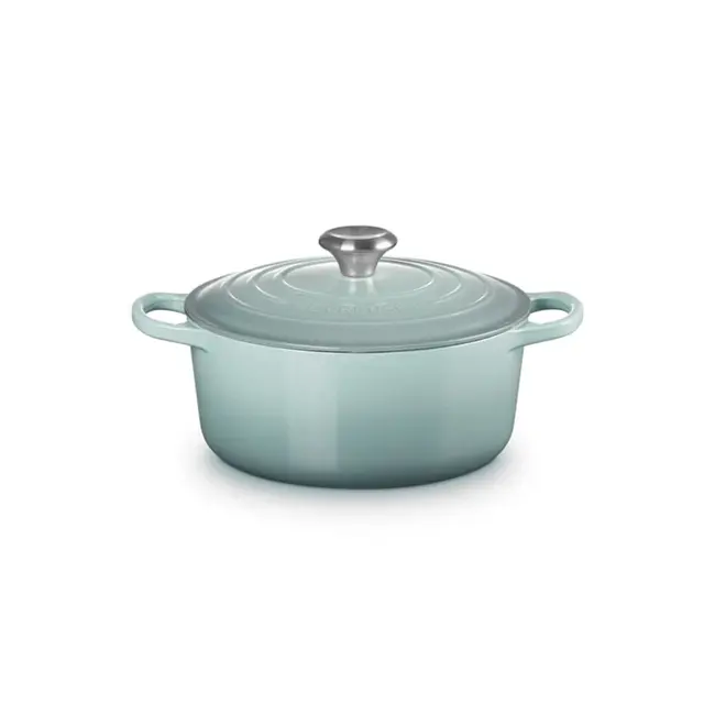Le Creuset Braadpan Signature – Sea Salt – Ø 24 cm – Geëmailleerd Gietijzer