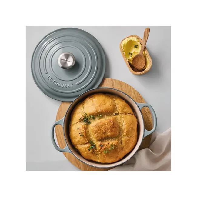 Le Creuset Braadpan Signature – Sea Salt – Ø 24 cm – Geëmailleerd Gietijzer