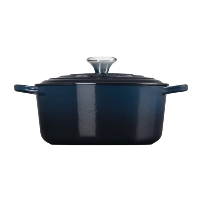 Le Creuset Signature - Geëmailleerd Gietijzeren Braadpan 24 cm - 4.2 liter - Nuit / Donkerblauw – Luxe Stoofpan