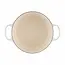 Le Creuset Braadpan Signature Meringue 24 cm - 4.2 liter – Gietijzeren Pan voor Slow Cooking, Braden en Stoofgerechten