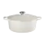 Le Creuset Braadpan Signature Meringue 28cm - 6.7 liter - Gietijzeren Pan voor Slow Cooking, Braden en Stoofgerechten