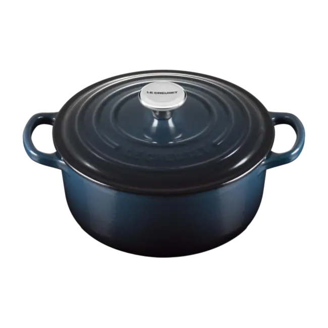 Le Creuset Braadpan Signature Nuit 20cm - 2.4 liter - Gietijzeren Pan voor Slow Cooking, Braden en Stoofgerechten