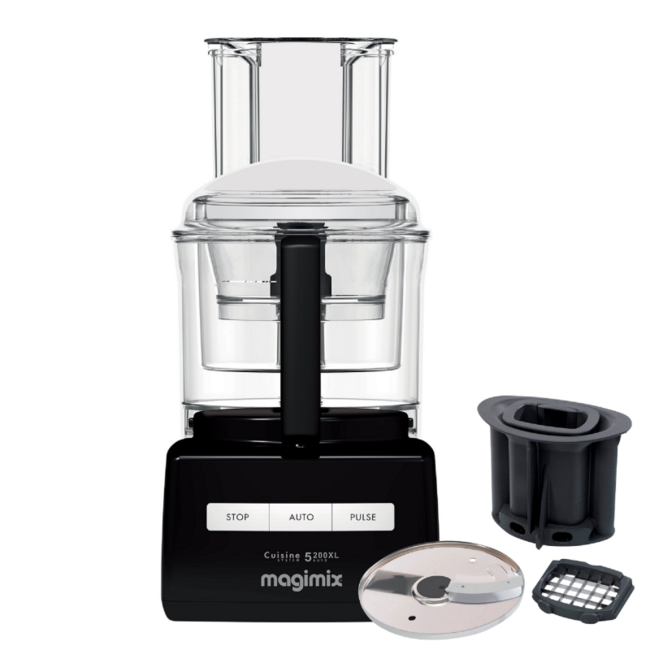 Magimix Foodprocessor CS 5200XL - Met Blokjes & staafjes kit - Met Citruspers - Zwart
