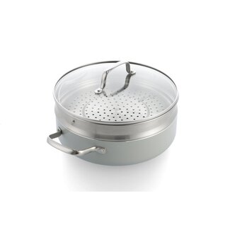 Dagelijkse Kost Hapjespan met glazen deksel + stoominzet