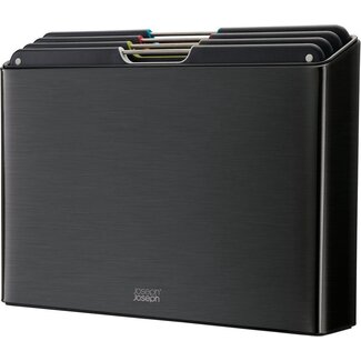 Joseph Joseph Snijplank Set van 4 Stuks Steel Carbon Black