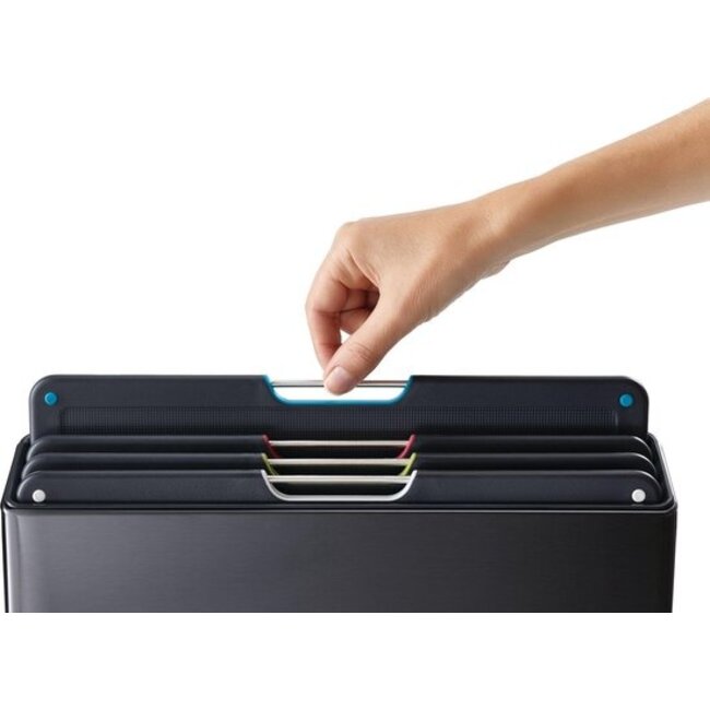 Joseph Joseph Snijplank Set van 4 Stuks Steel Carbon Black - Folio Steel