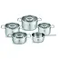 Fissler Pure Collection Pannenset – 5-delig – RVS – Geschikt voor Inductie – Met Glasdeksels - Made in Germany