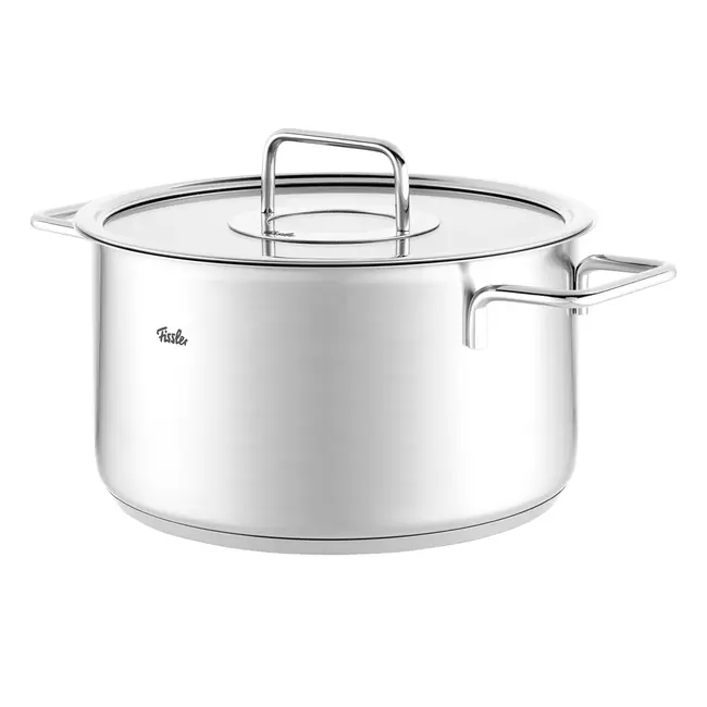 Fissler Pannenset Pure Collection 5-delig - voor alle warmtebronnen, duurzaam RVS en Duits design van topkwaliteit