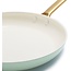 Greenpan Koekenpan Set Padova Mint Green 20 cm en 26 cm keramische PFAS-vrije koekenpannen met antiaanbaklaag – stijlvol, duurzaam en gezond koken