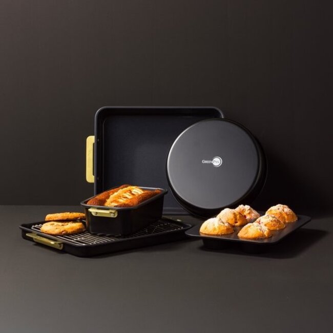 Greenpan Padova Reserve Black 6-Delige Bakset – Gezonde Keramische Pannenset