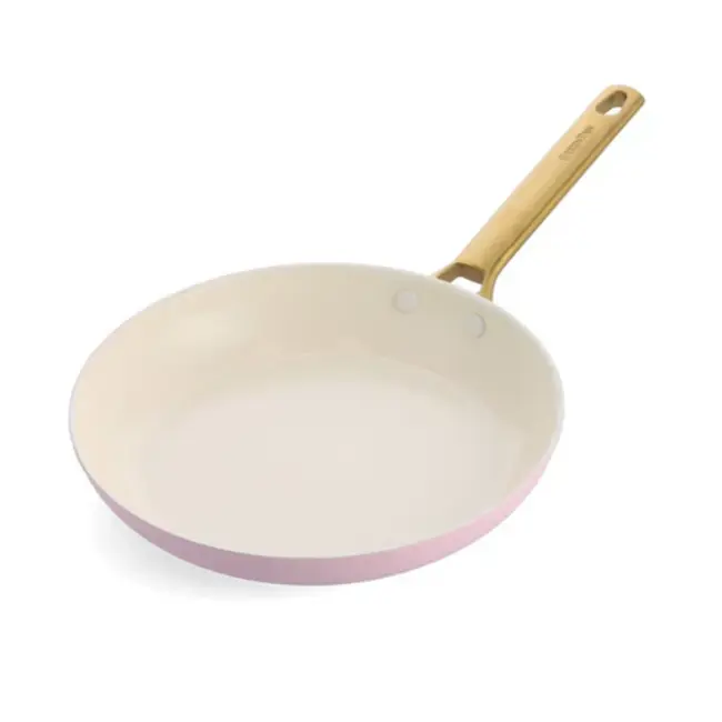 Greenpan Padova Blush Pink Pannenset 10-delig met PFAS-vrije keramische antiaanbaklaag; elegante complete set voor gezond en gelijkmatig koken