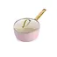 Greenpan Padova Blush Pink Pannenset 10-delig met PFAS-vrije keramische antiaanbaklaag; elegante complete set voor gezond en gelijkmatig koken