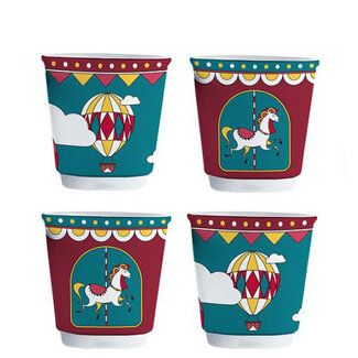 Kopjes Winterwonderland 4-stuks  80 ml