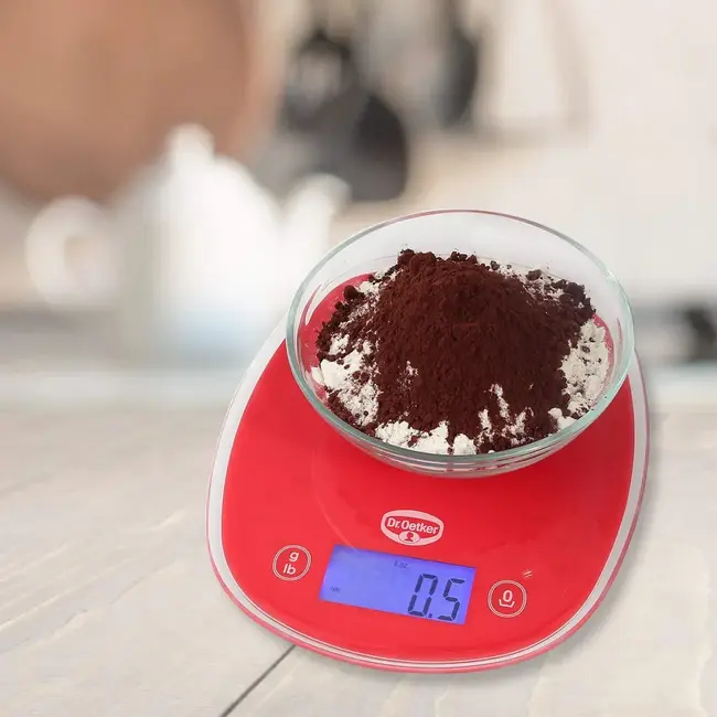 Dr. Oetker Keukenweegschaal Rood