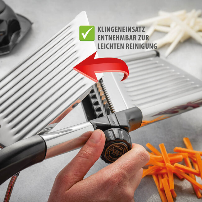 Gefu Mandoline VOLARI – Verstelbaar – Voor Flinterdunne Plakjes