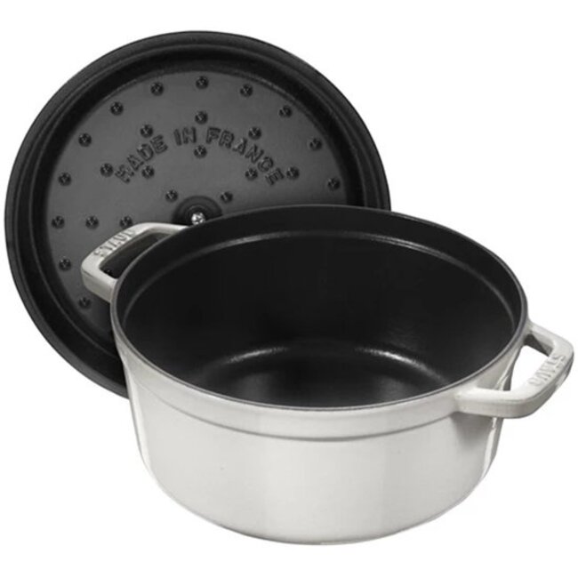 Staub Braadpan Gietijzer wit 26cm 5.25 liter