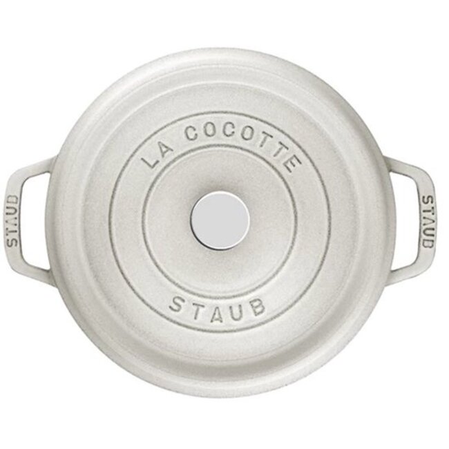 Staub Braadpan Gietijzer wit 26cm 5.25 liter