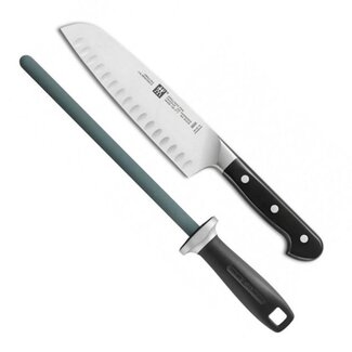 Zwilling Santokumes Pro + Slijpstaaf Keramisch