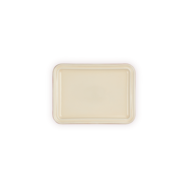 Le Creuset Botervloot Aardewerk 17 cm Kersenrood - koel en smeerbaar bewaren van boter