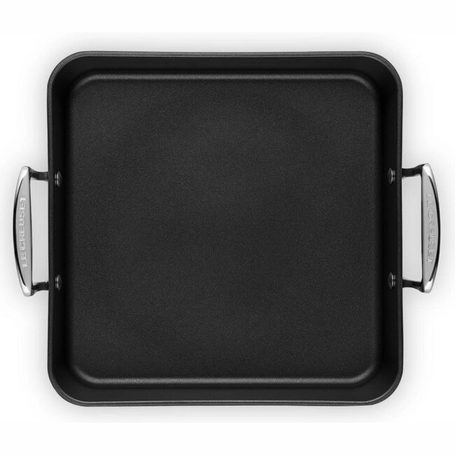 Le Creuset Braadslede Vierkant 26cm Zwart