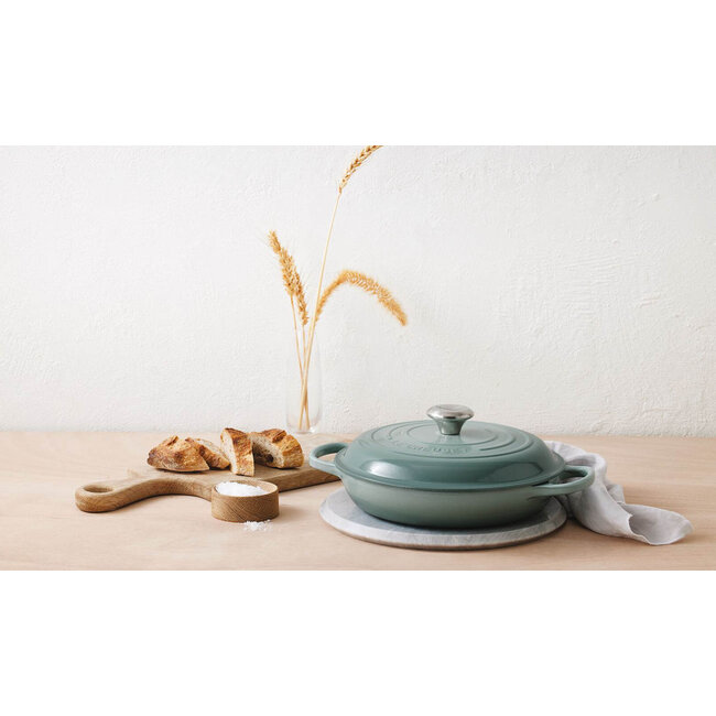 Le Creuset Braadpan Campagnard Signature SeaSalt 30 cm