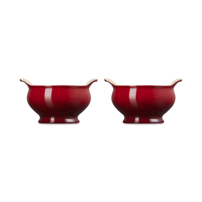 Le Creuset Soepkommen set van 2 Heritage Kersenrood