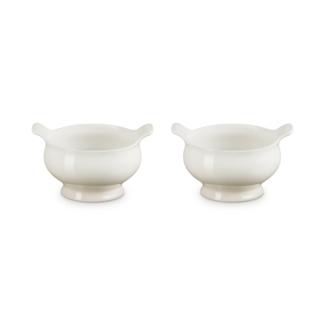 Le Creuset Soepkommen set van 2 Heritage Meringue