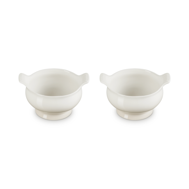 Le Creuset Soepkommen set van 2 Heritage Meringue