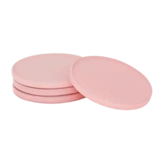 Urban Nature Culture Onderzetter Glas Coaster Pink 4-Stuks