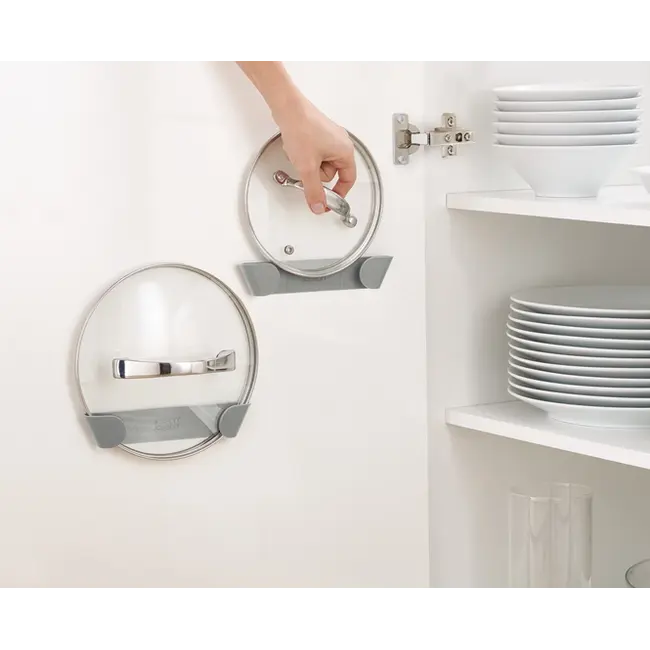 Joseph Joseph Dekselhouder Duo Grijs 3-delig -Dekselhouders voor Keukenkastjes -