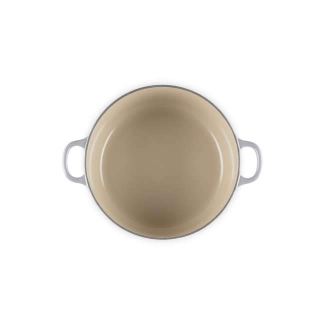 Le Creuset Braadpan Gietijzer Signature Mist Grey 24cm - Inclusief Levenslange Garantie en Optimale Warmteverdeling