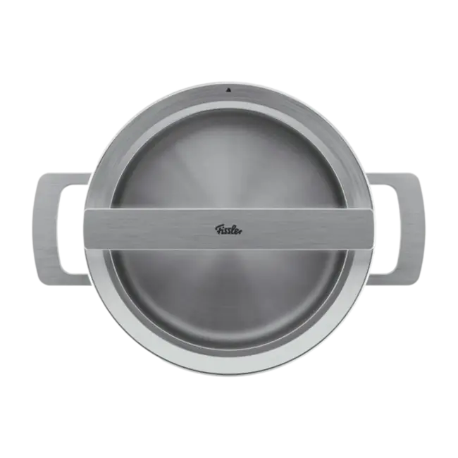 Fissler Pannenset Phi Collection Glasdeksels 5-delig - Ruimtebesparend Stapelbaar Design, Inclusief Unieke Afgietfunctie en Glazen Deksels