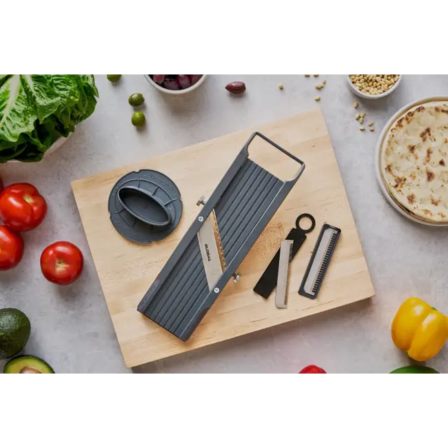 Global Mandoline GSL-64 Inclusief 3 Verwisselbare Messen - Groentesnijder