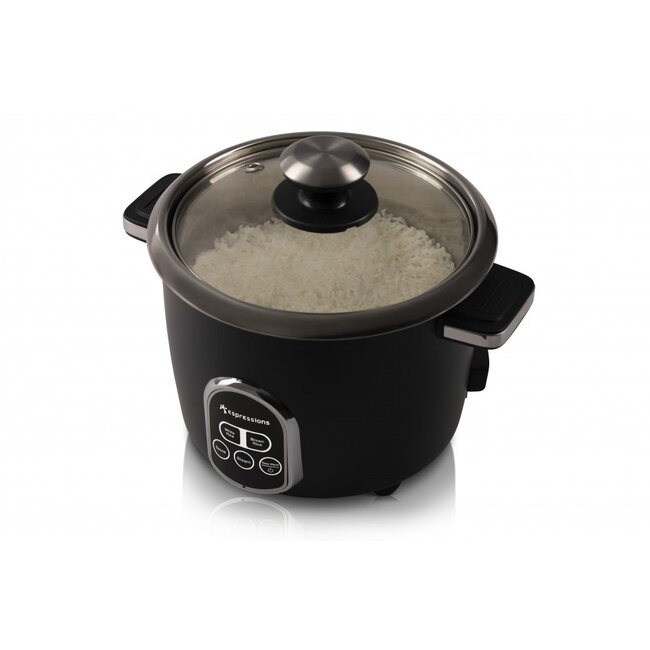 Espressions Smart Rice Cooker EP6200 | 1.4 Liter | RVS Binnenpan & Stoommand | Sauteer- en Warmhoudfunctie