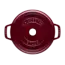 Staub Braadpan Cocotte Bordeaux 28cm | Gietijzeren Braadpan | 6.7 Liter | Zelfbevochtigend Deksel