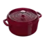 Staub Braadpan Cocotte Bordeaux 24cm | Gietijzeren Braadpan | 3.7 Liter | Zelfbevochtigend Deksel