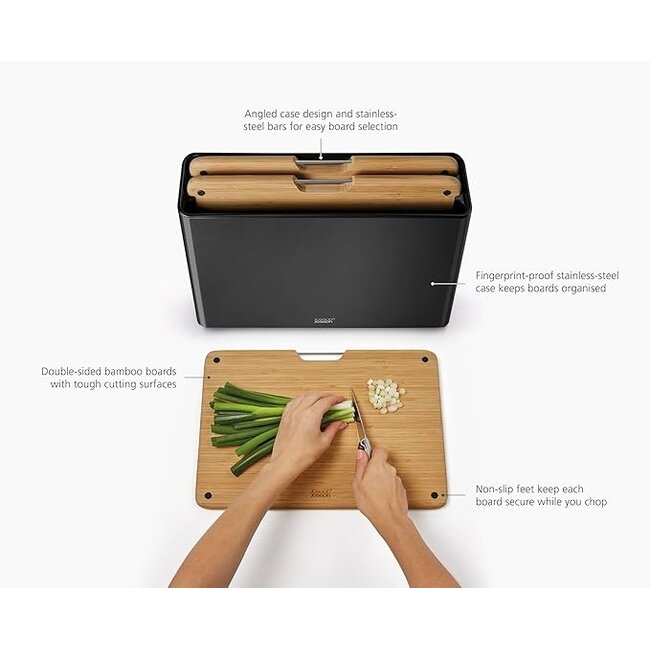 Joseph Joseph Snijplank set Bamboe 3-planken