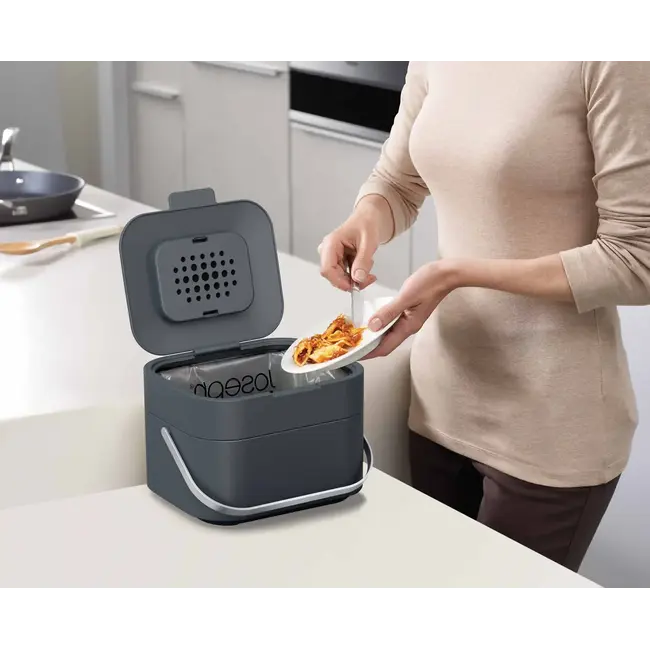 Joseph Joseph Stack 4L Voedselafvalbak / GFT-bakje - Grijs