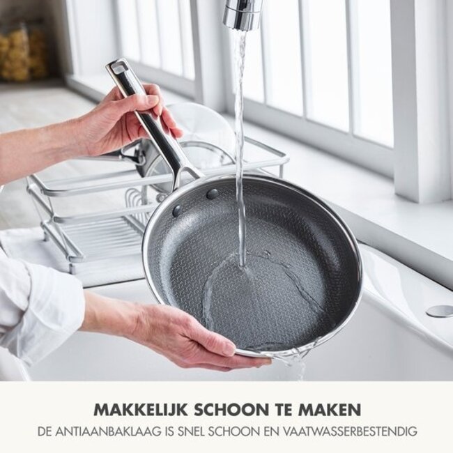 Greenpan Apex Hybride Koekenpan 28 cm - Thermobond™ RVS - PFAS-vrij - Voor Inductie