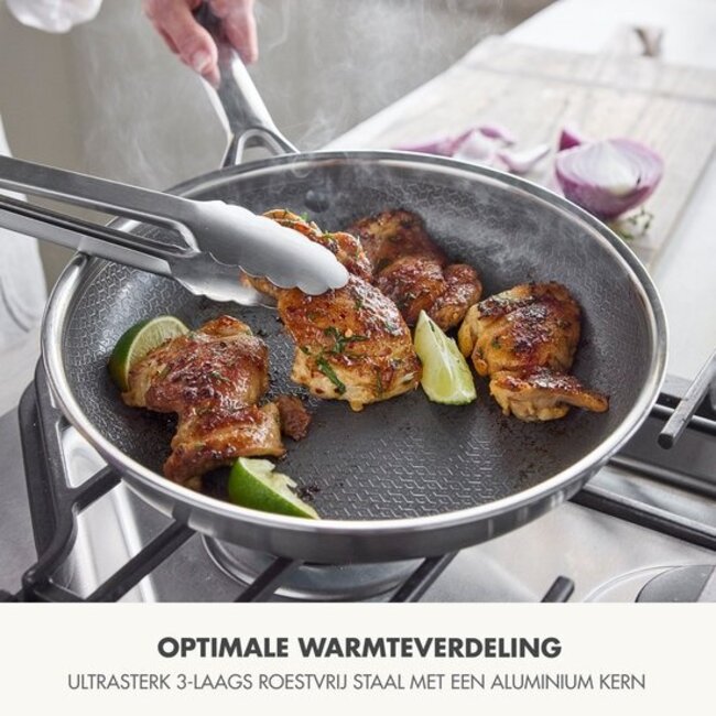 Greenpan Apex Hybride Koekenpan 28 cm - Thermobond™ RVS - PFAS-vrij - Voor Inductie